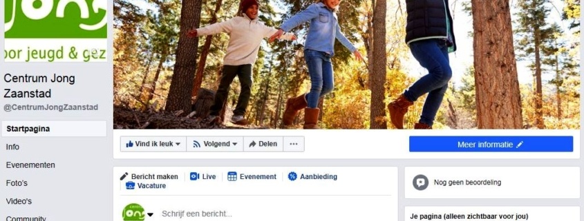 Link naar Centrum Jong Zaanstad heeft nu ook Facebook