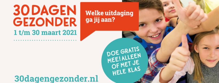 Link naar Kom in actie voor jullie gezondheid en doe mee met 30dagengezonder!